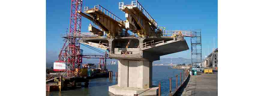 Bay Bridge section hoists, 2004